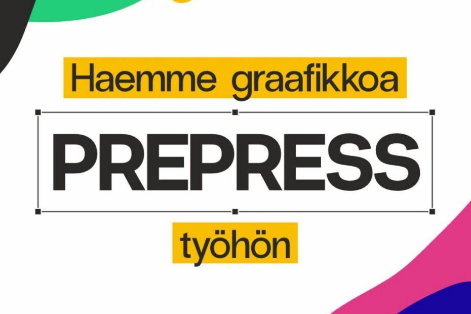 Haemme graafikkoa prepress-työhön