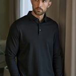 Pima Cotton Pitkähihainen Pikee (T1442)