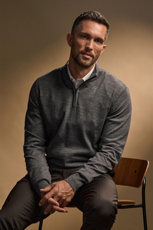 Half Zip Neule T6010