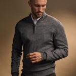 Half Zip Neule T6010