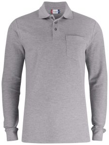 Basic Polo Pocket L/S edestä